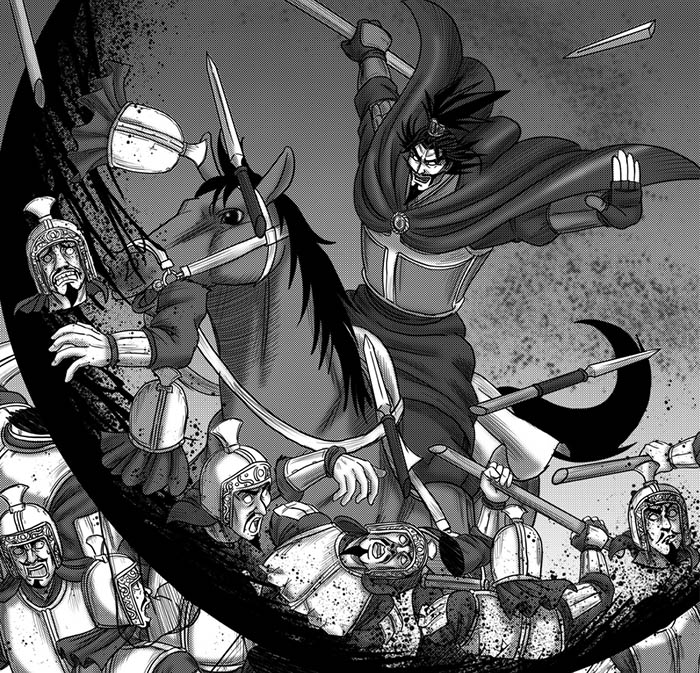 敵中を進むグリ将軍