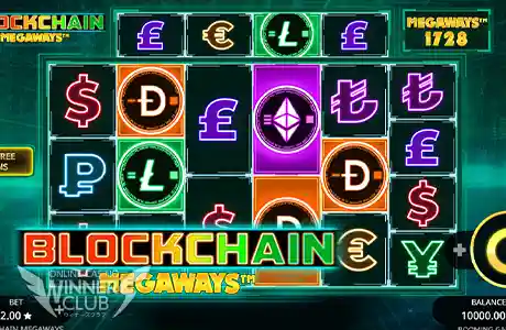 仮想通貨のマークがシンボルに!?『Blockchain Megaways』