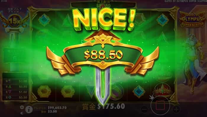 一撃88.5ドルの配当