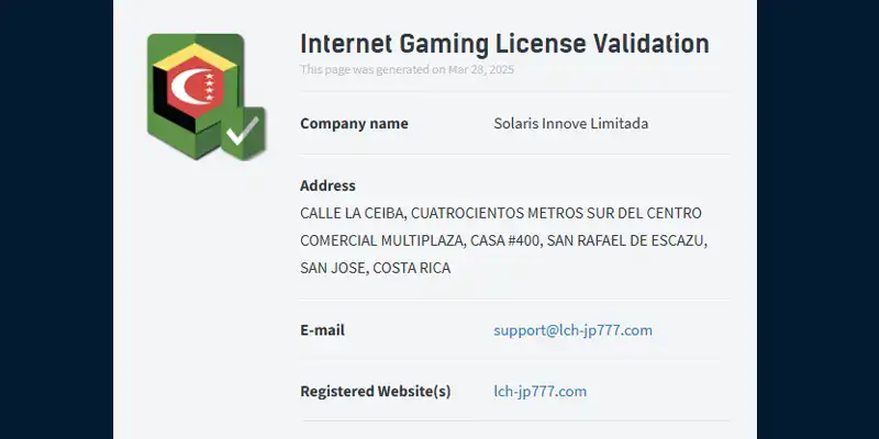 ライブカジノハウスのライセンス